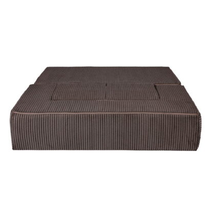 MeowBaby® Soft Velvet Cube Sofa - Brown